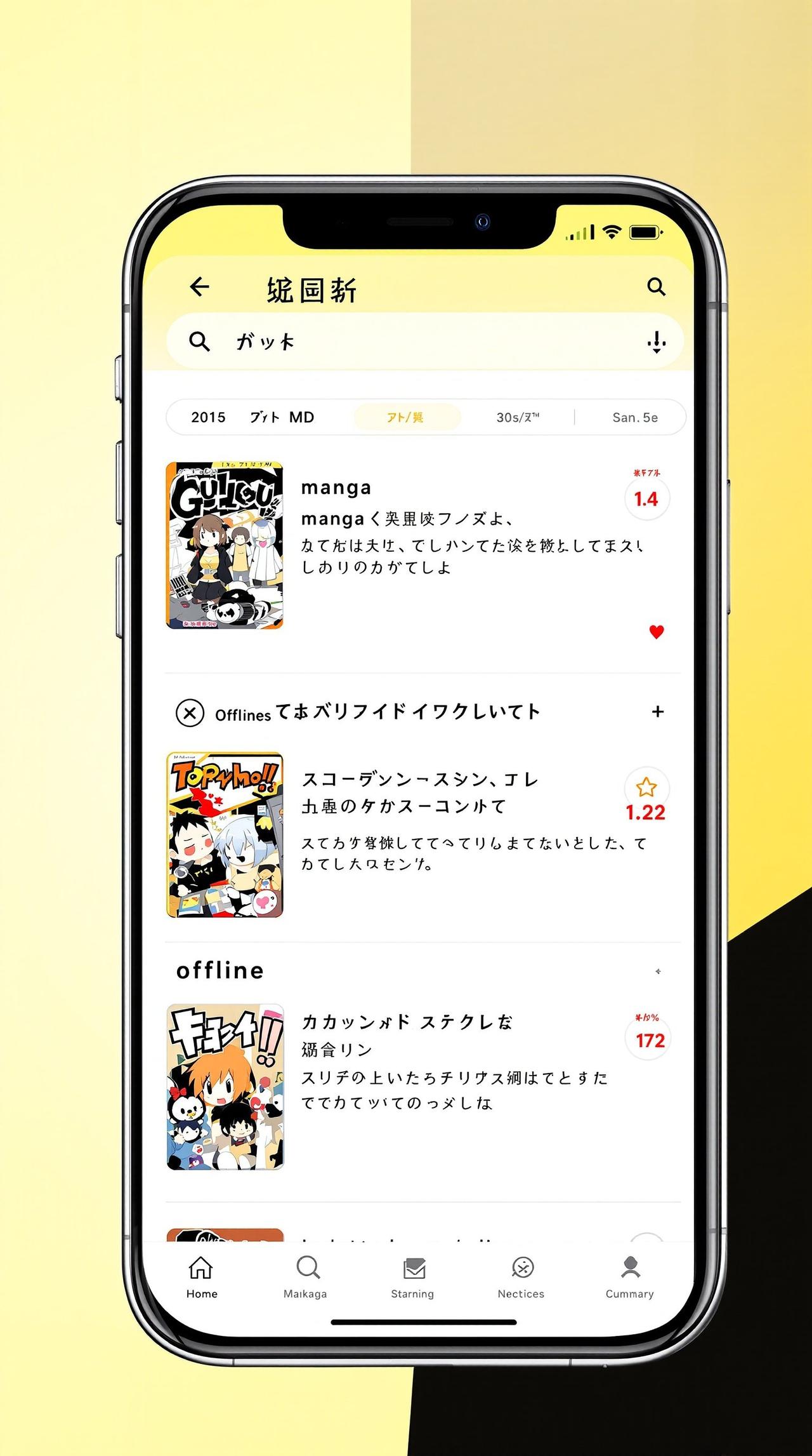 包子漫画APP界面展示 - 下载管理
